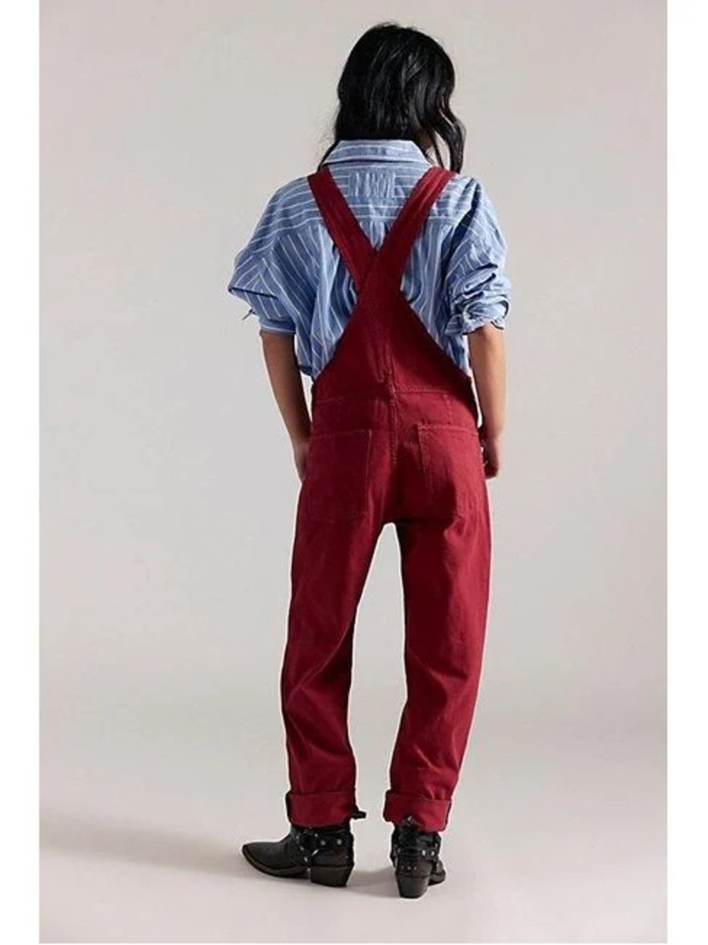 NWT Free People Women's Ziggy Denim Overalls in Raspberry